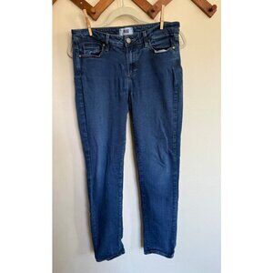Paige Jeans Womens 30 Blue Skyline Skinny Stretch Made In USA Dark Wash Denim